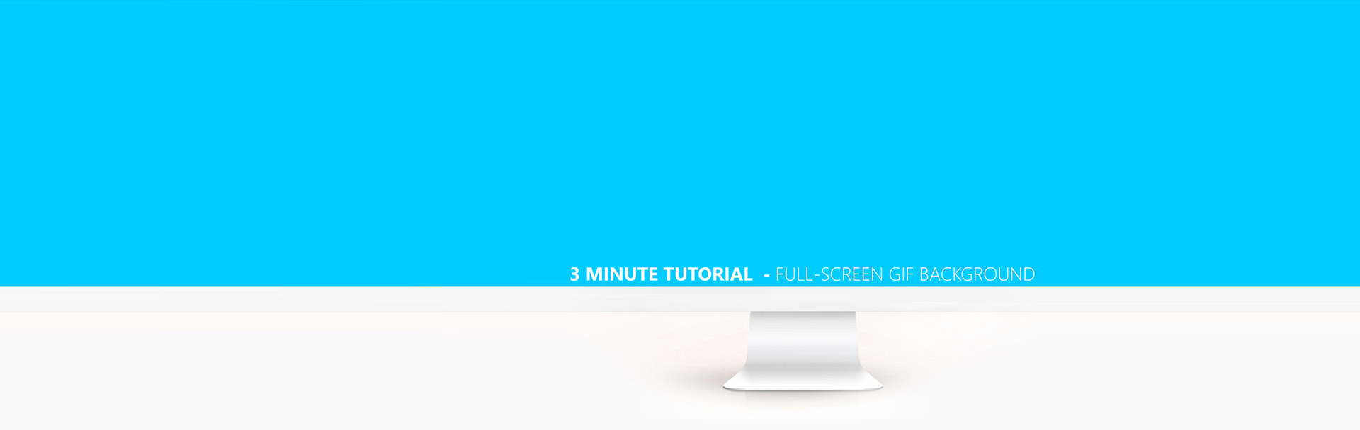 Make A Fullscreen Background Gif Or Image Using Only Css3