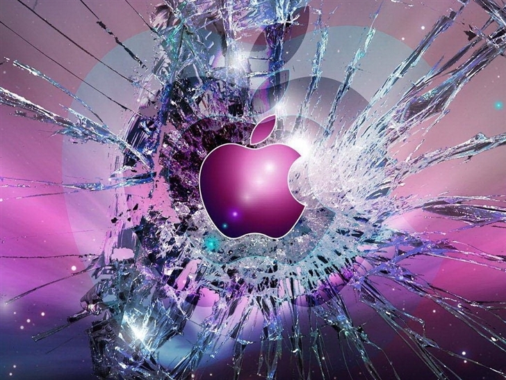 Apple Logo Broken Glass Mac Wallpaper Download Free Mac Wallpapers