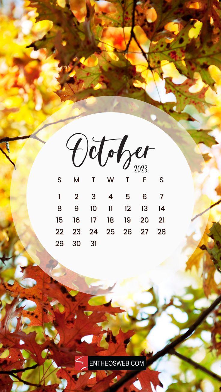 October Calendar Phone Wallpaper Entheosweb In