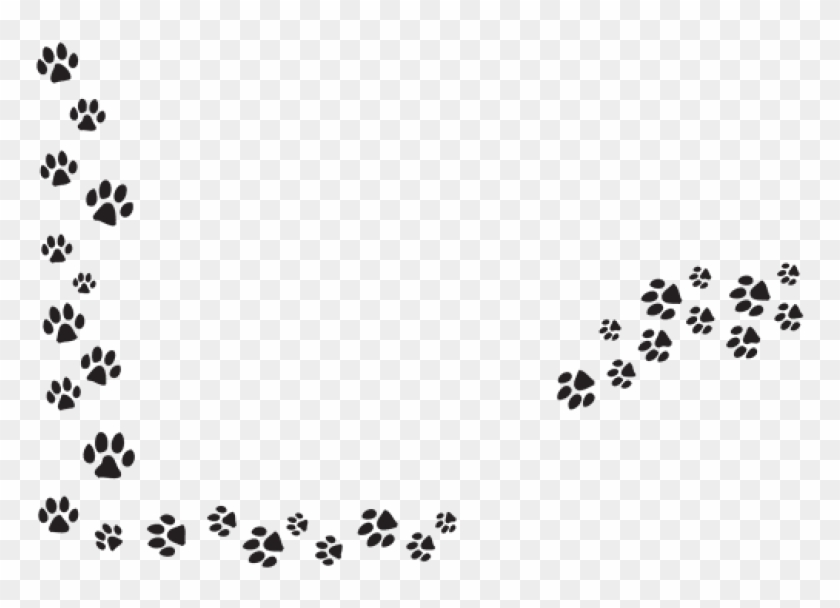 Series Of Paw Prints Png Image Background Dog