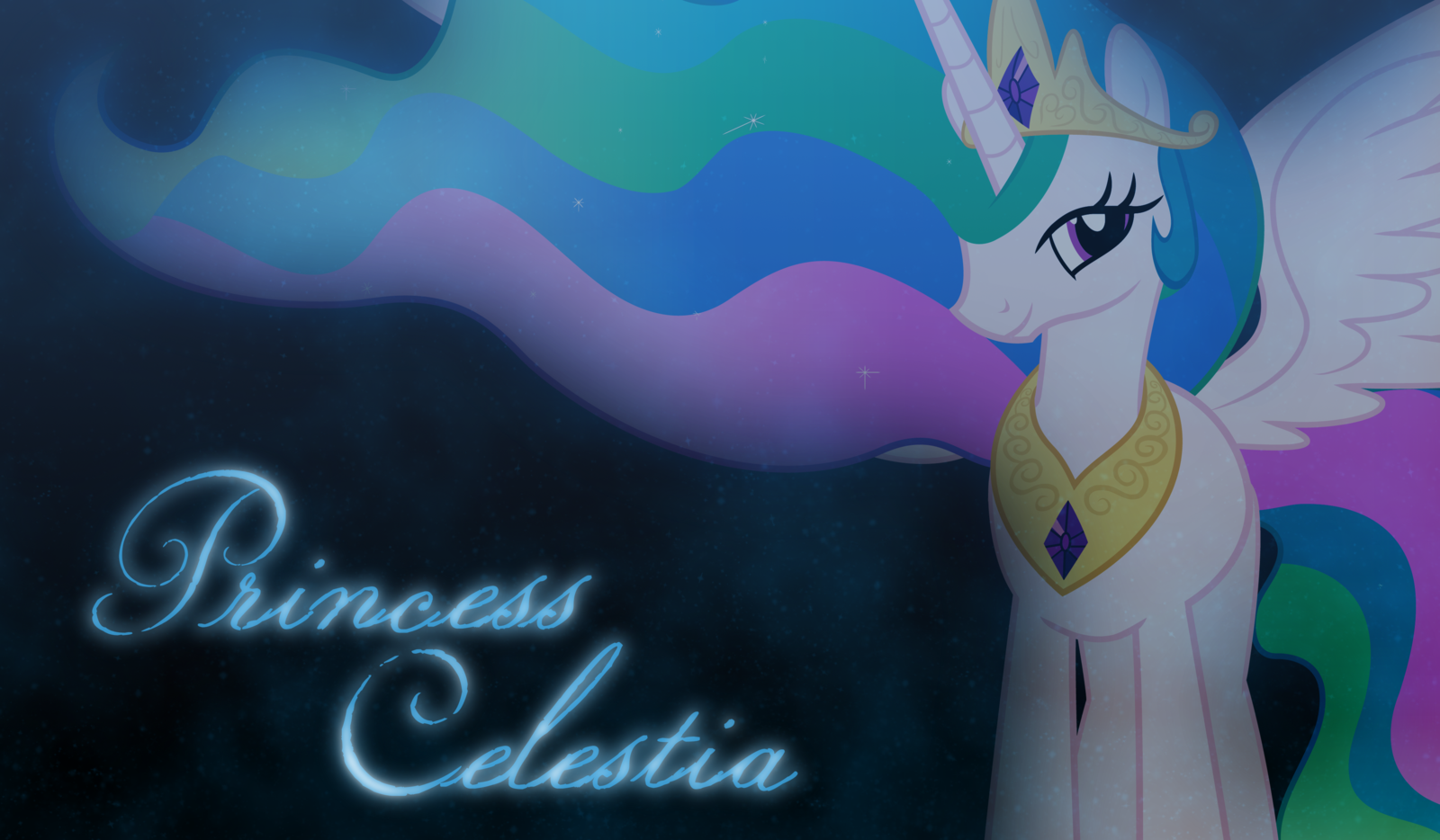Princess Celestia Wallpaper By Skemetrick