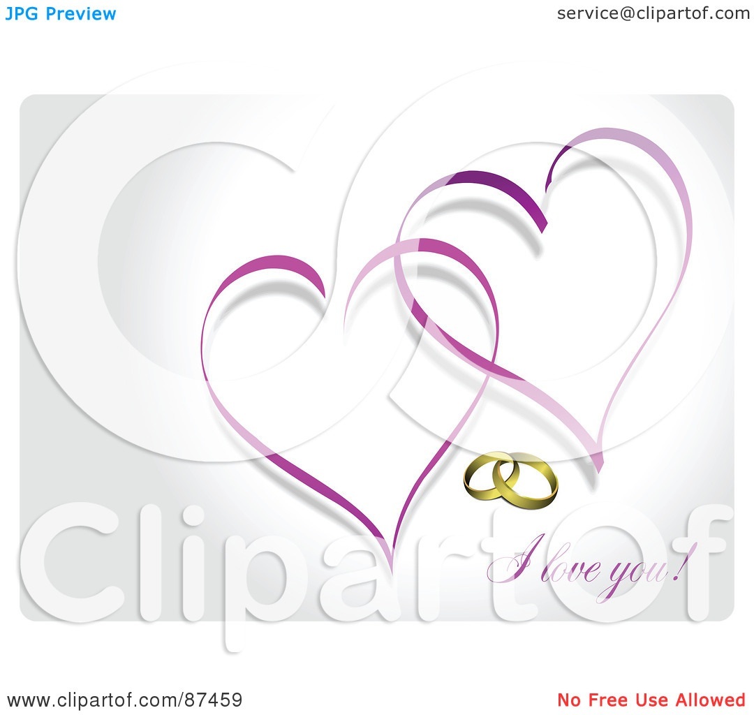 Wedding Clipart Purple Wallpaper Royalty Rf
