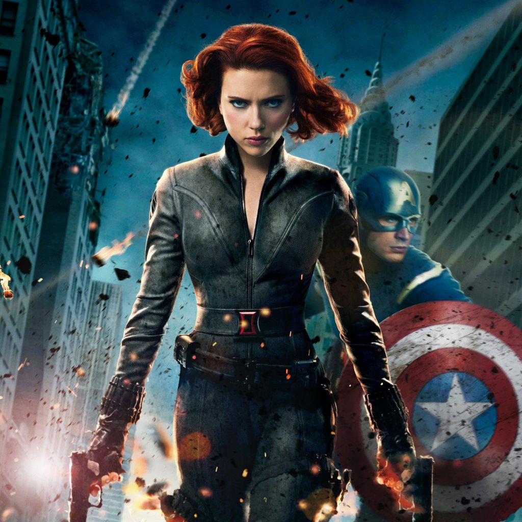 The Avengers Black Widow iPad Wallpaper