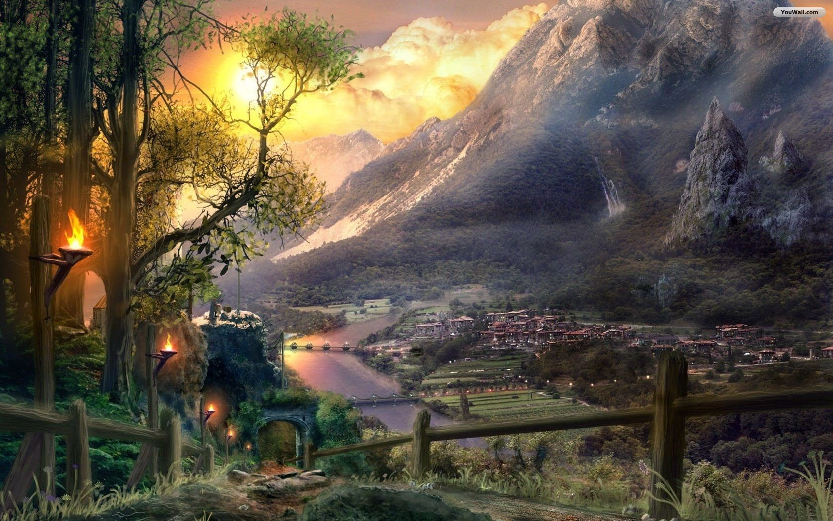 Fantasy World Wallpaper Desktop Image