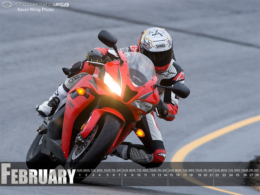 February Motorcycle Calendars Of