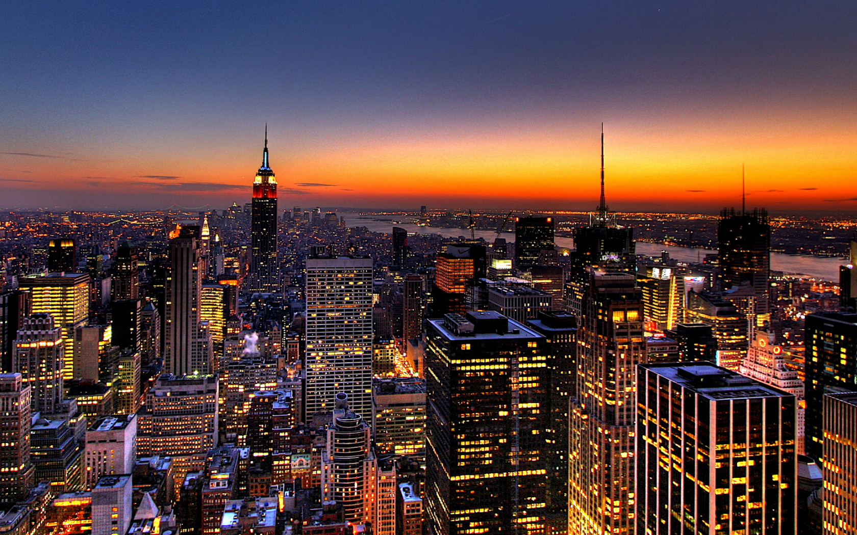 New York City Beautiful Night HD Wallpaper