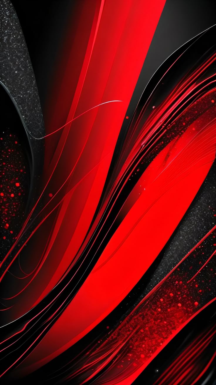 Black And Red Abstract Phone Wallpaper