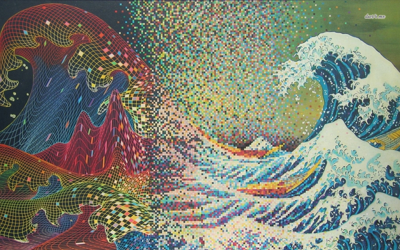 The Great Wave Off Kanagawa Wallpaper Artistic