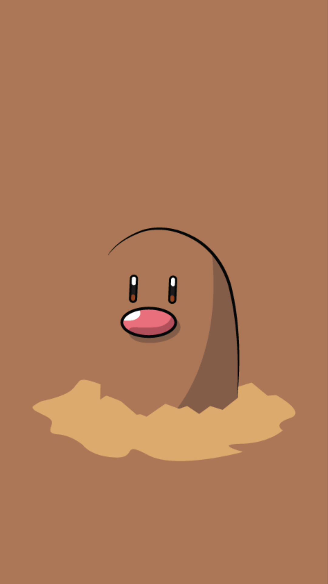 Diglett Tap To See More Pokemon Go iPhone Wallpaper