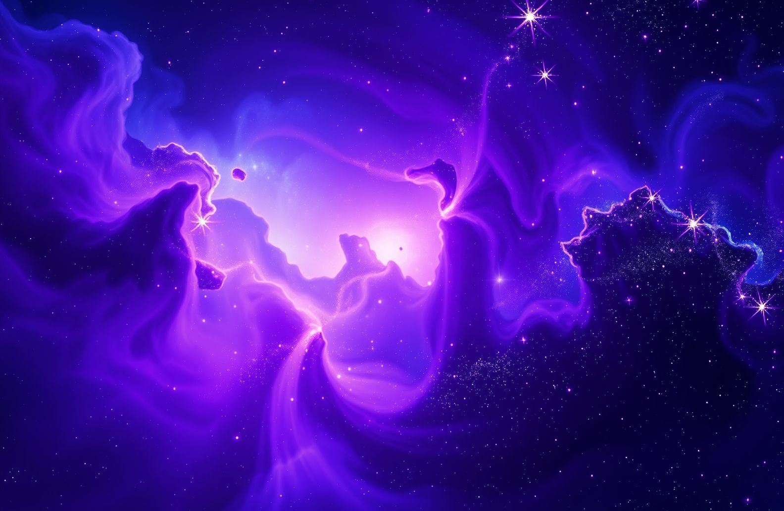 Purple And Blue Galaxy Wallpaper