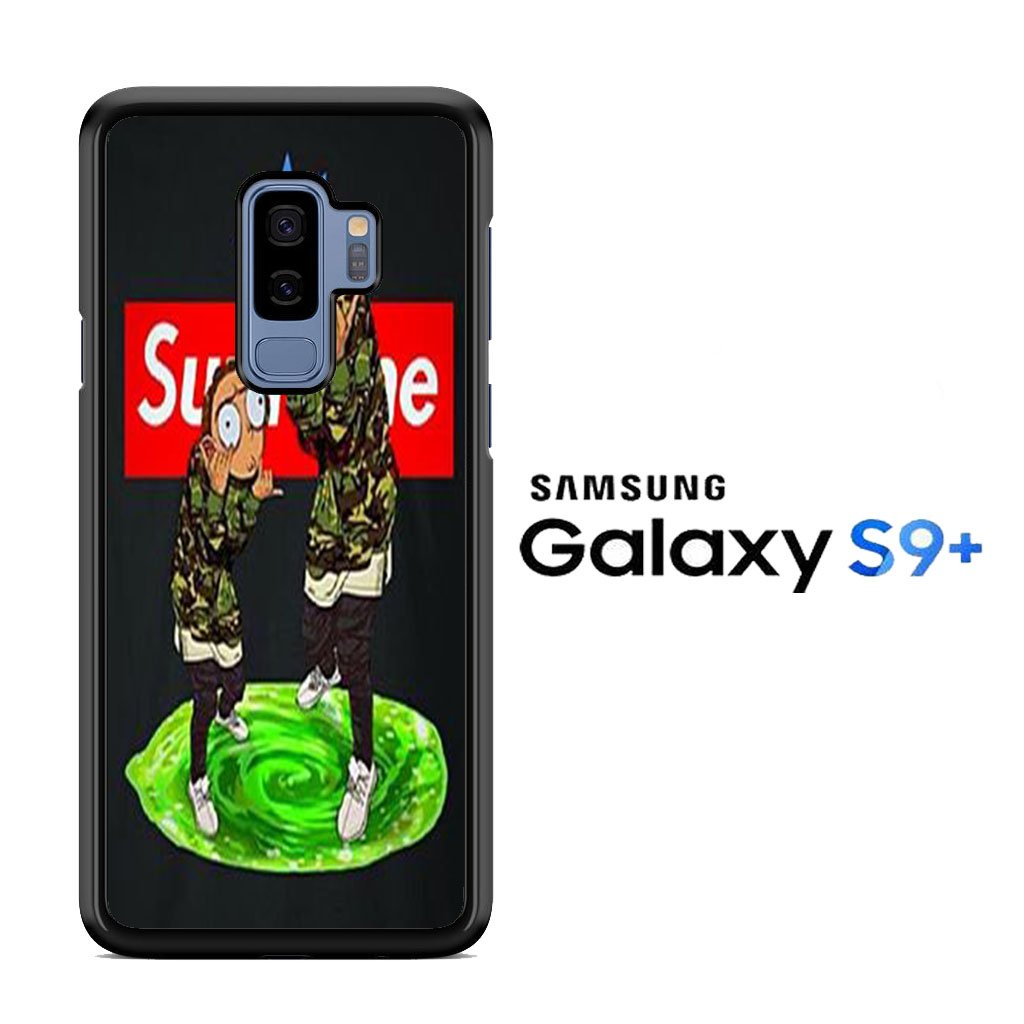 Rick and Morty Supreme wallpaper Samsung Galaxy S9 Plus Case