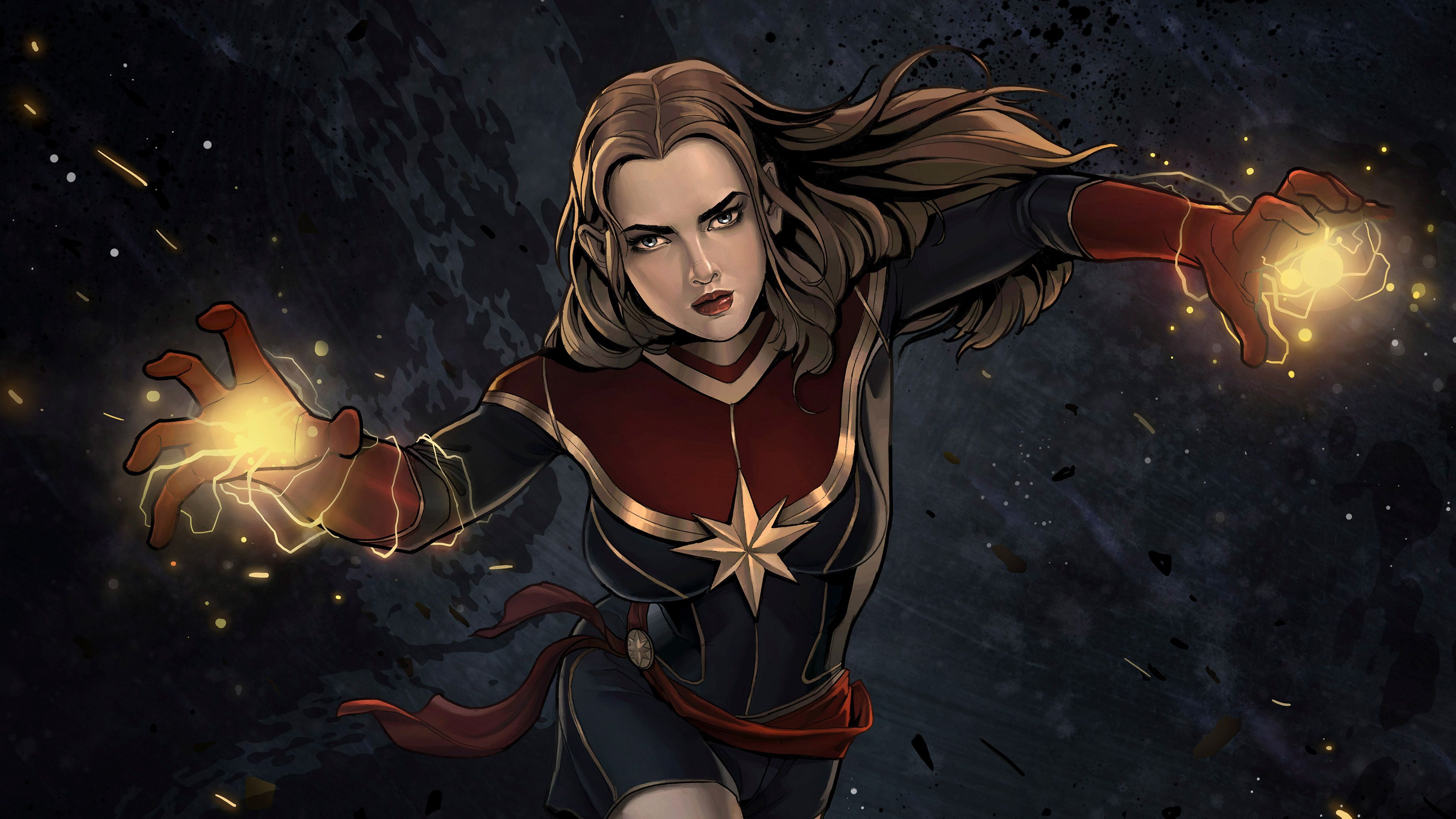 Free download Captain Marvel Comic Artwork 4k superheroes ...