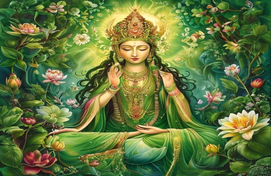 Green Tara Wallpaper