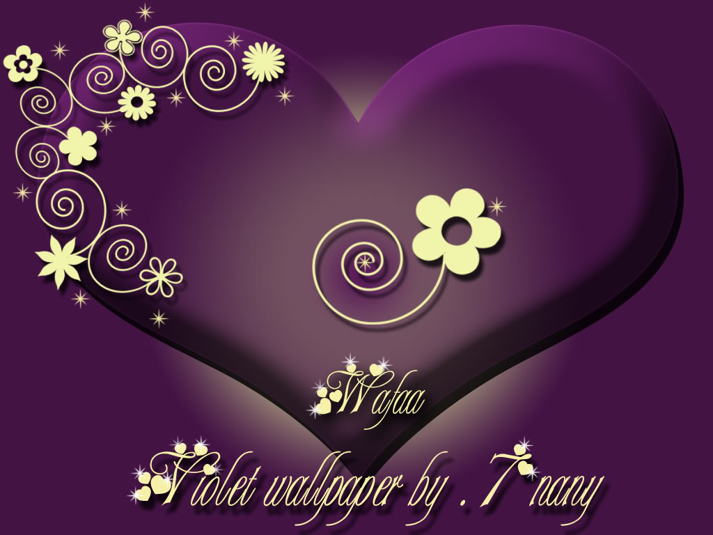 Purple Love Wallpaper Desktop Background