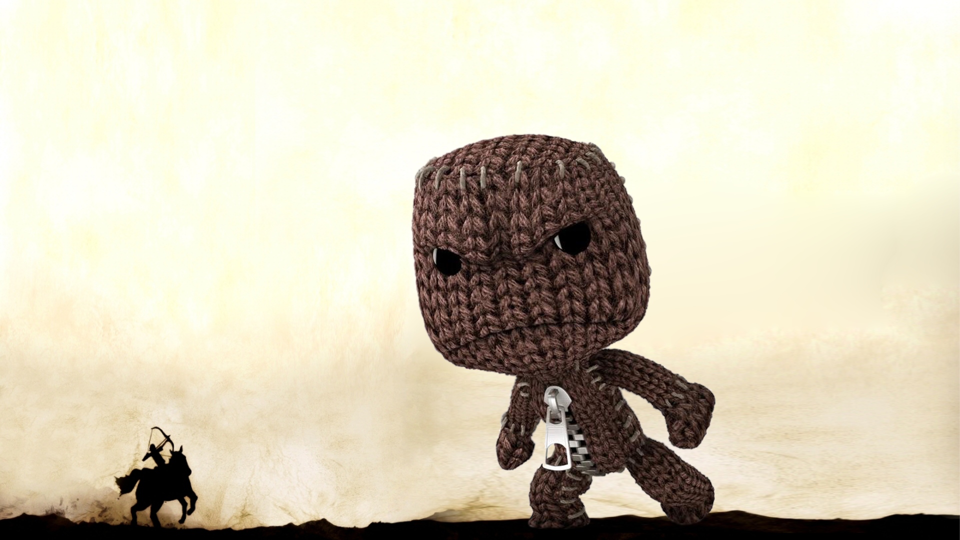 Little Big Pla Sackboy Shadow Of The Colossus Wallpaper Background