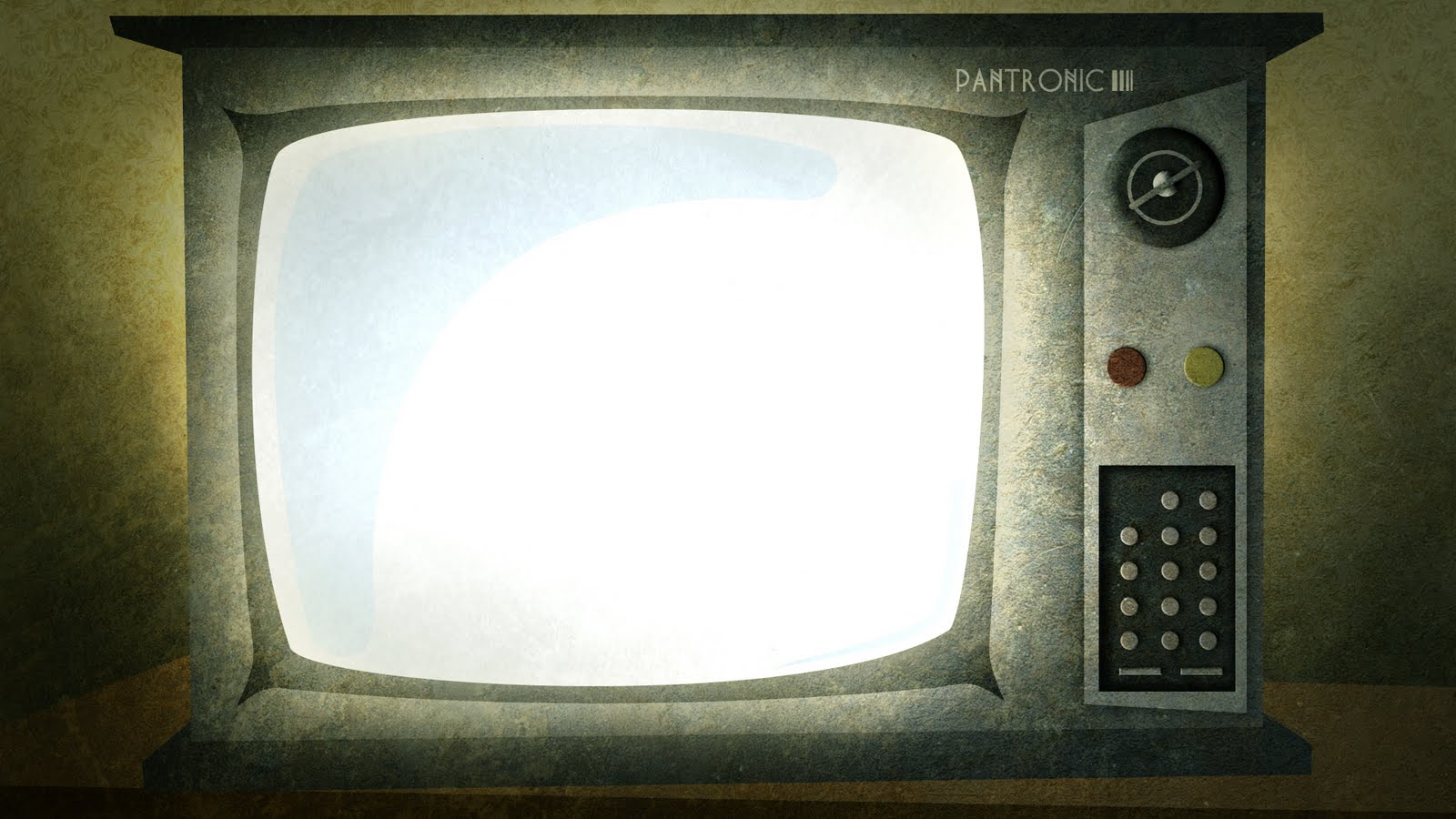 Old Tv Set Background Powerpoint All