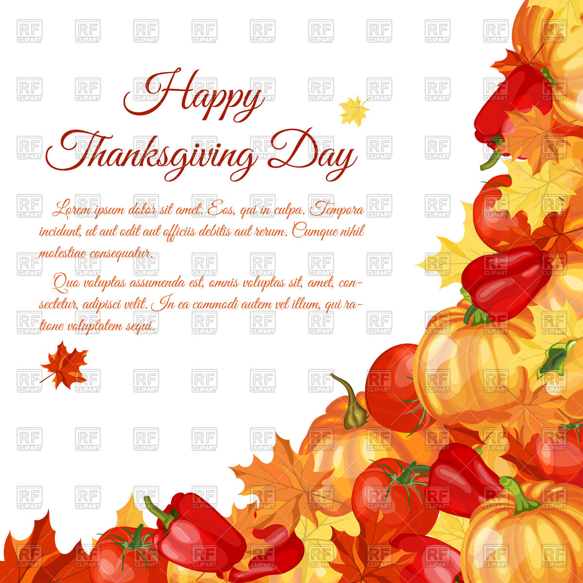 Thanksgiving Day Background Vector Image Of Background Textures