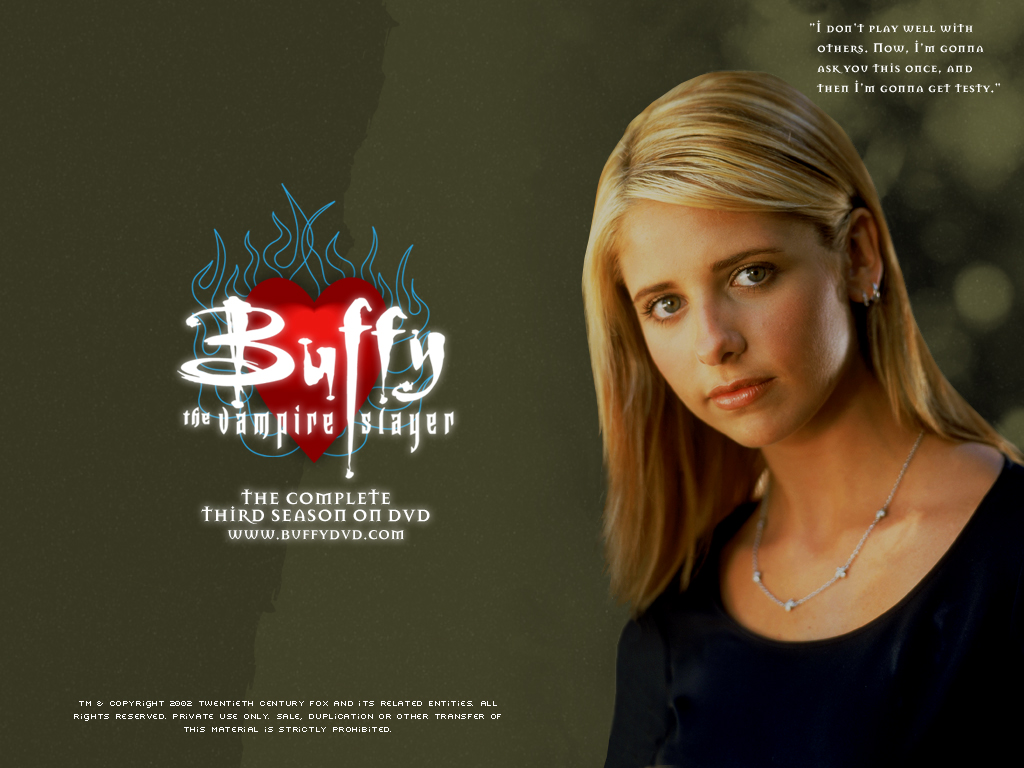 Sarah Michelle Gellar In Buffy The Vampire Slayer Tv Series Wallpaper