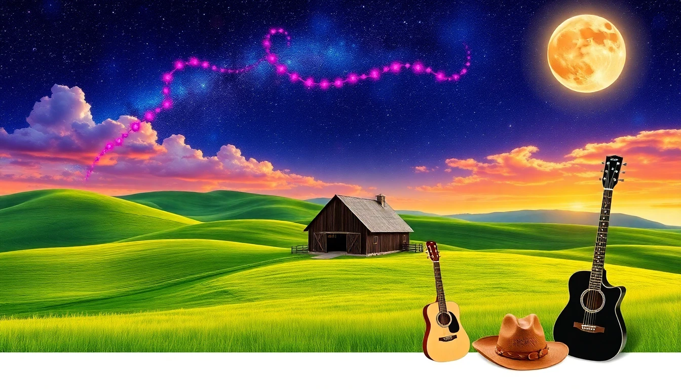 Country Star Wallpaper