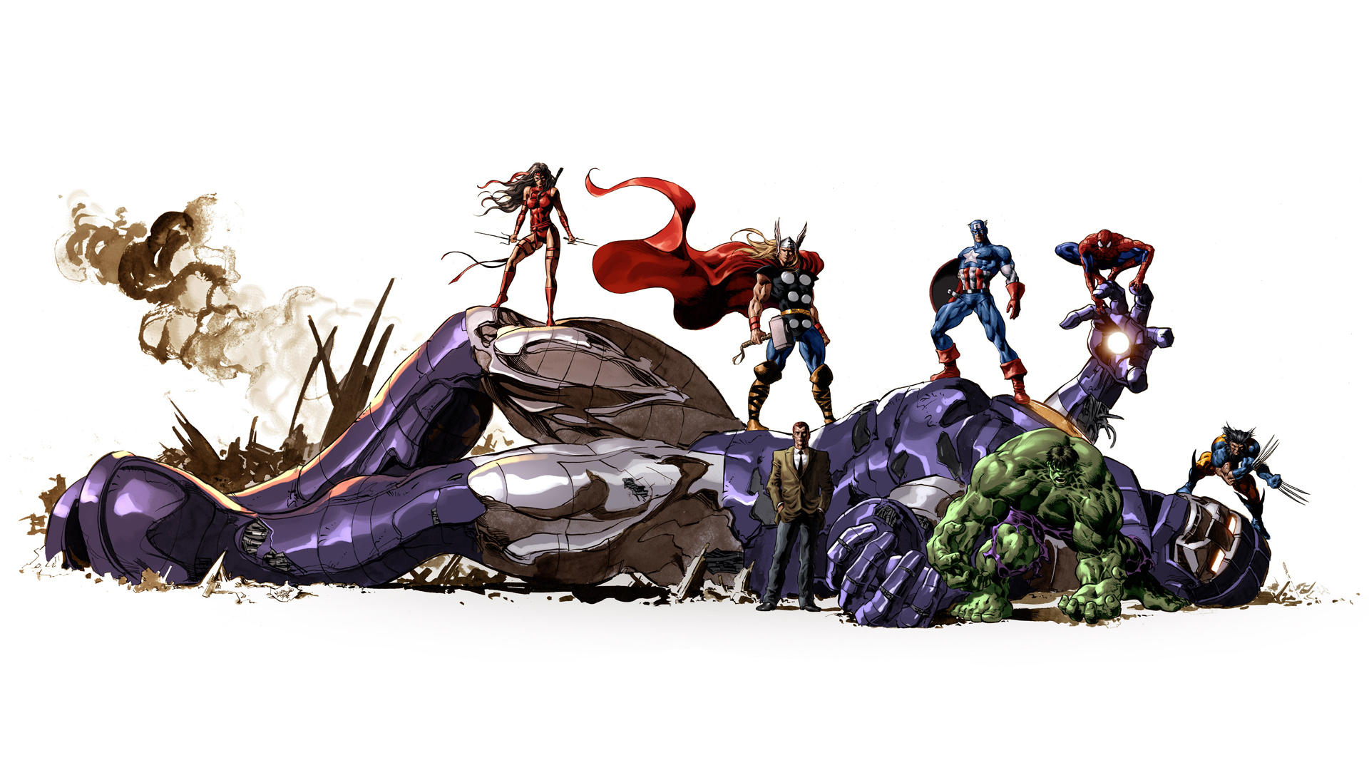 Marvel Puter Wallpaper Desktop Background Id