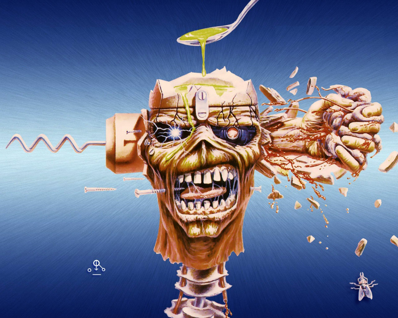 Iron Maiden Album Cover Art   Derek Riggs Artworks 1280x1024 Wallpaper