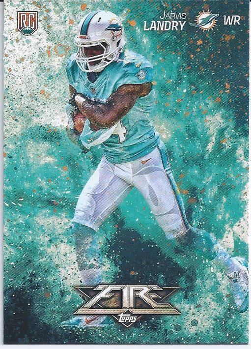 Topps Fire Jarvis Landry Rookie Card Miami Dolphins