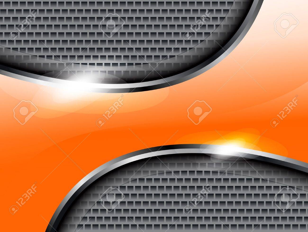 Abstract Orange Steal Background Vector Illustration Royalty