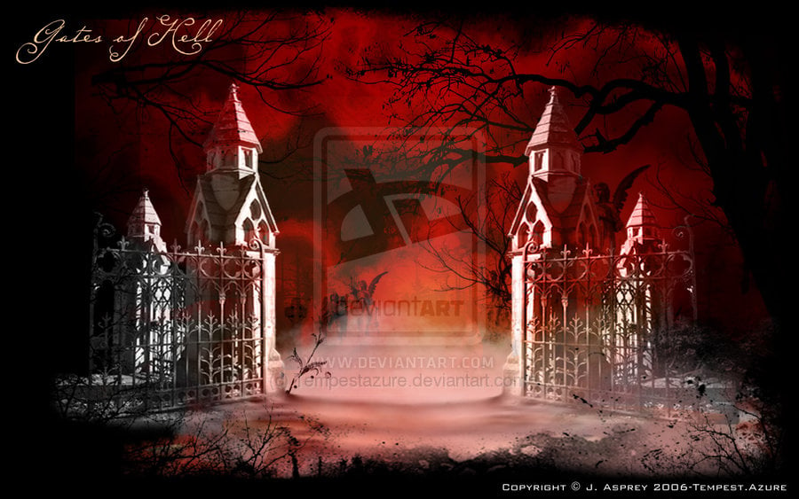 Gates Of Hell Wallpaper Gates of hell by tempestazure 900x563