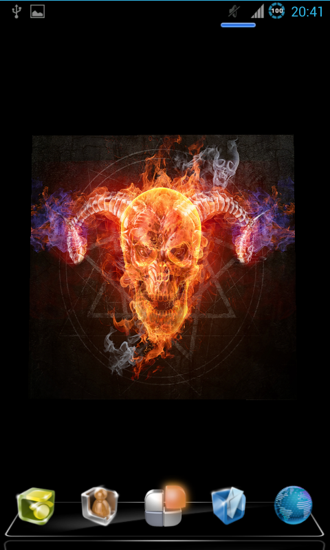 Fire Skull Live Wallpaper 3d Screenshot
