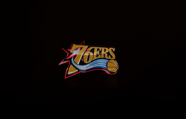 Wallpaper Philadelphia Seventy Sixers Logo Basketball