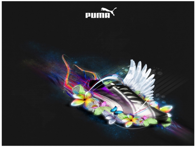 puma Amazing Puma Shoes With Butterfly Image HD Wallpapers Picture