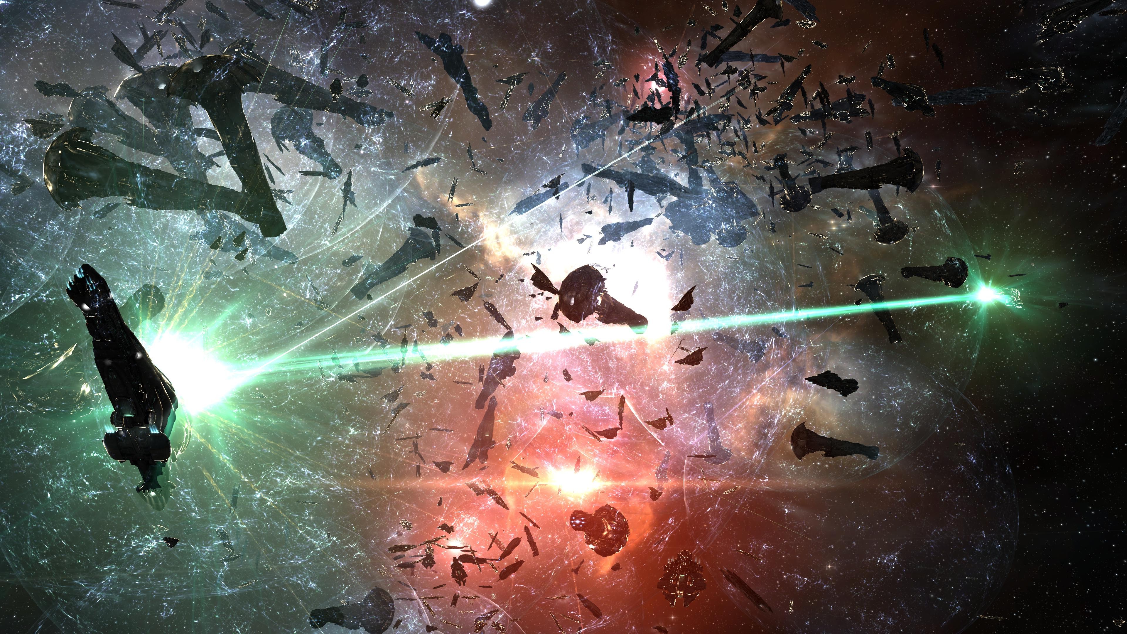 Eve Online Space Spaceship Battle Wallpaper HD Desktop