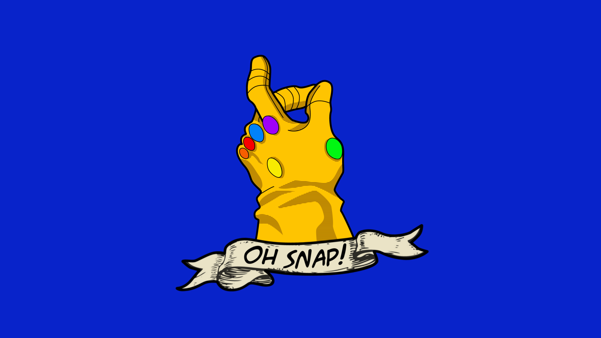 Fan Art Oc Thanos Oh Snap Infinity Gauntlet Tattoo T Shirt
