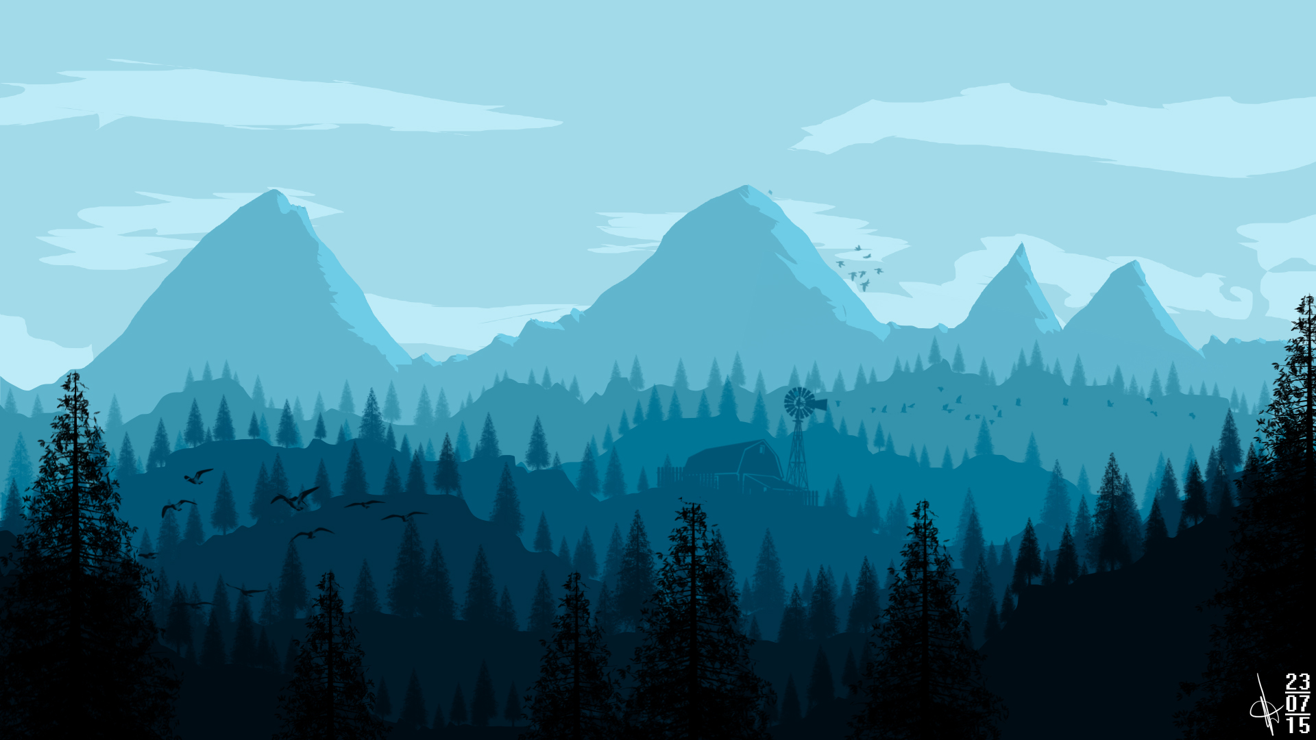 Blue Mountain Wallpaper Group