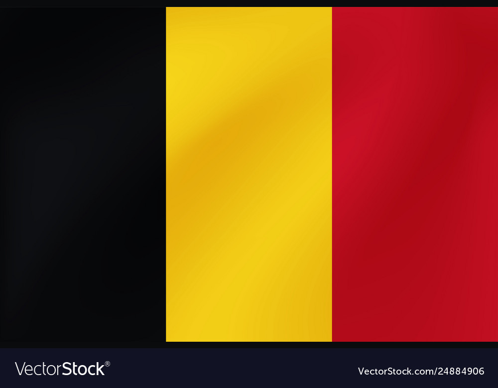 National Flag Belgium Background Royalty Vector Image