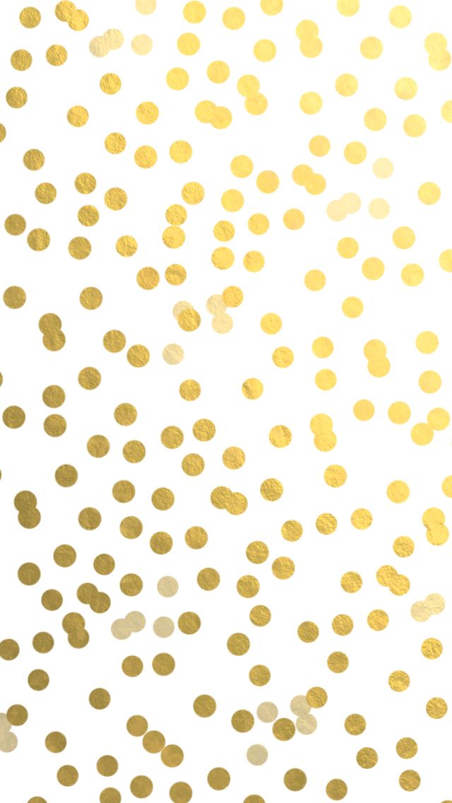 Gold Confetti Dots iPhone iPad Background Bie Print Pattern