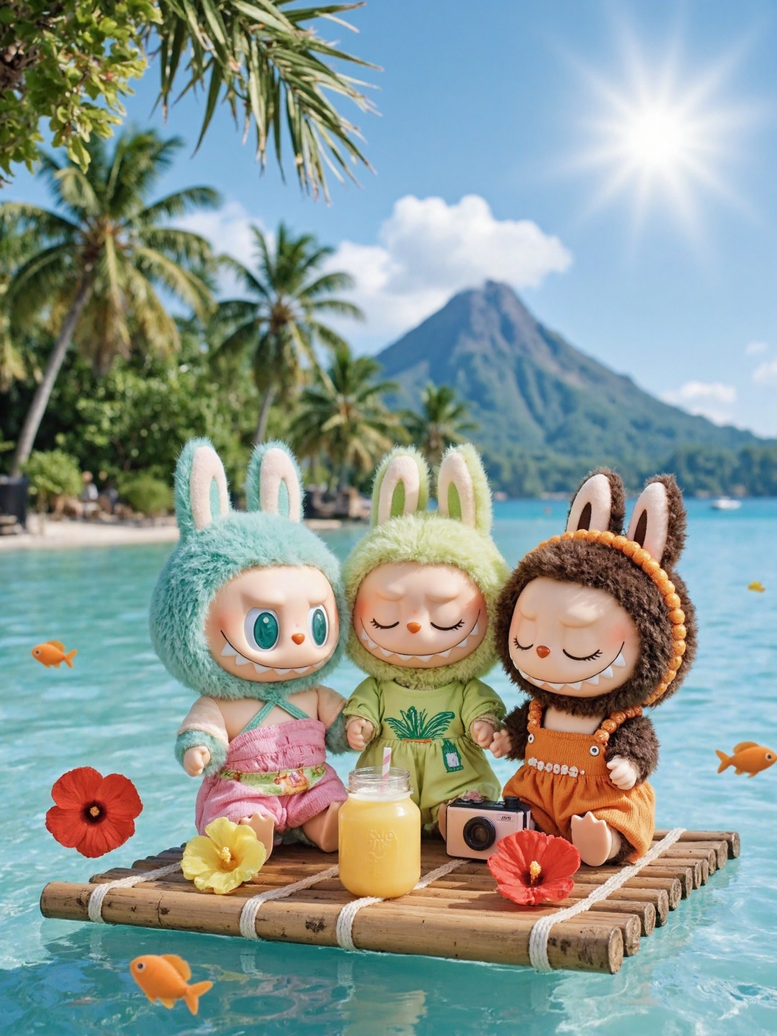 Cool Labubu Summer Wallpaper