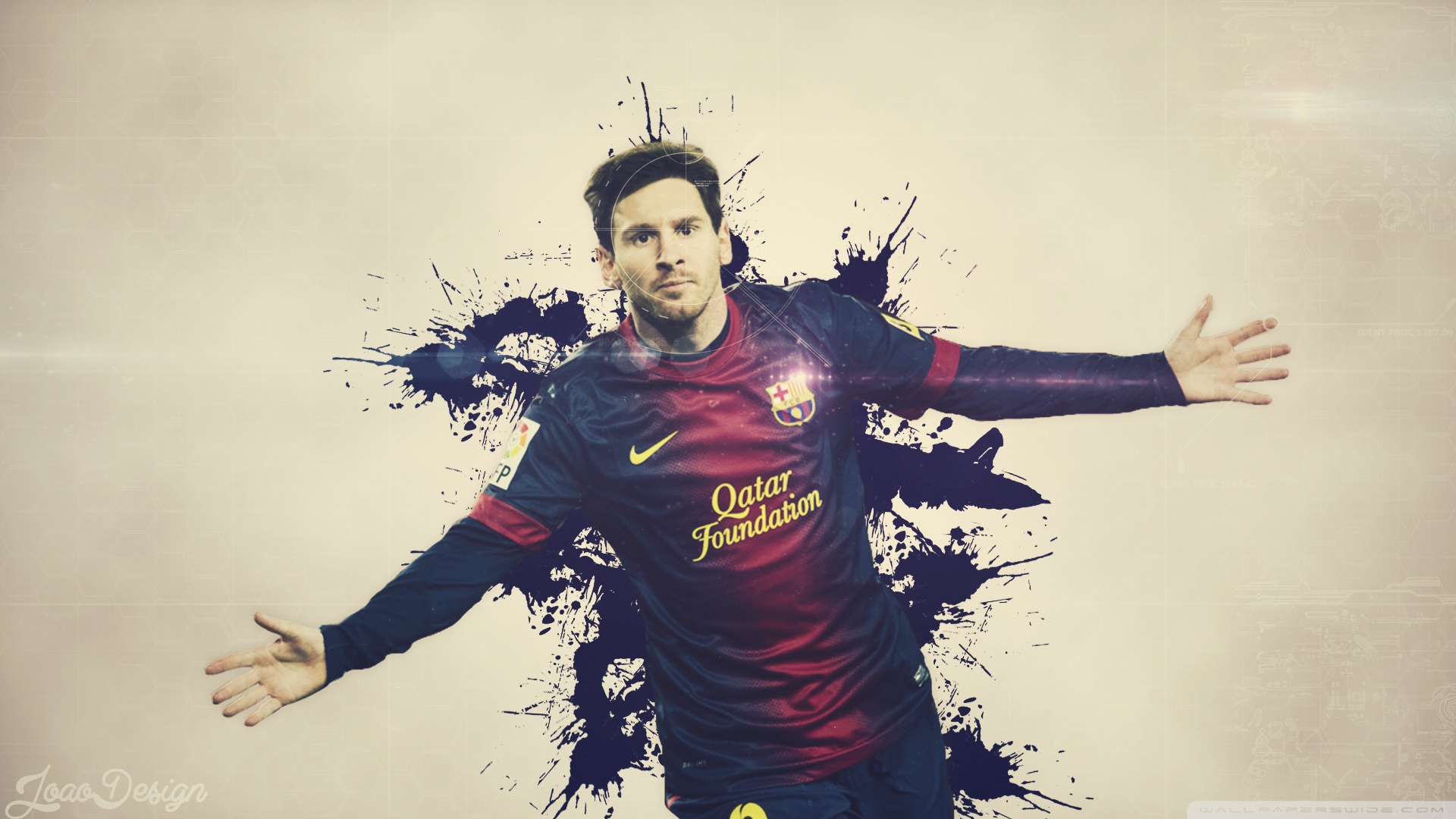 Tốc độ và sự mạnh mẽ của Lionel Messi đã được chuyển tải đến đẳng cấp hình nền \