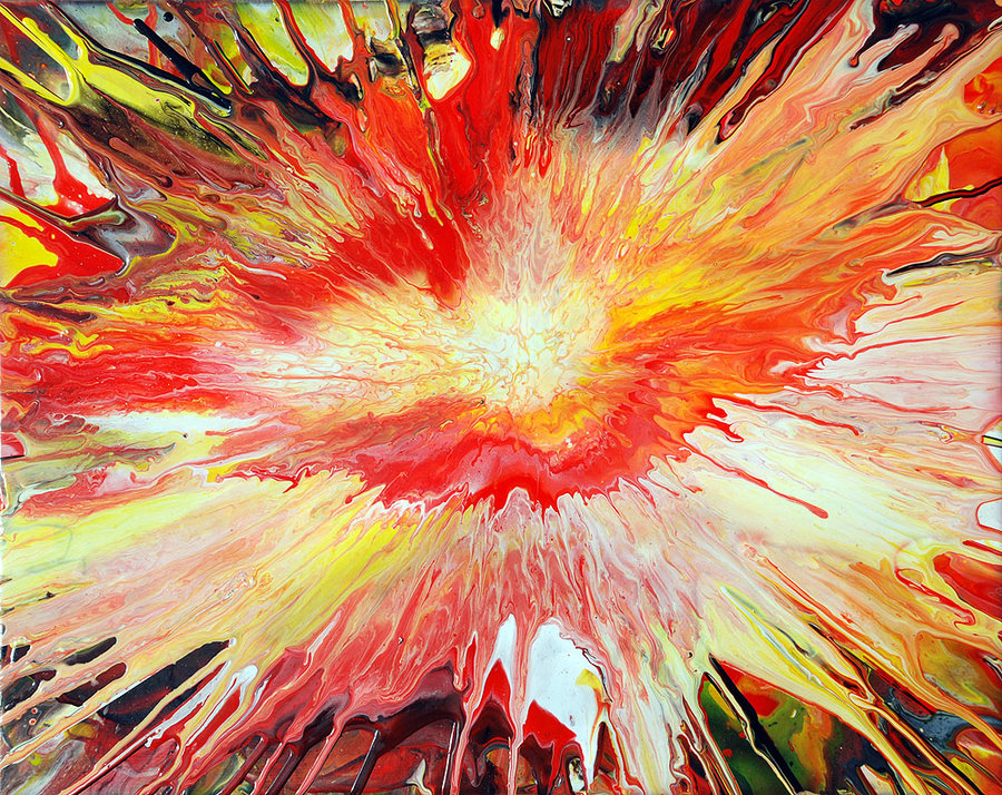 Acrylic Paint Explosion By Mark Chadwick