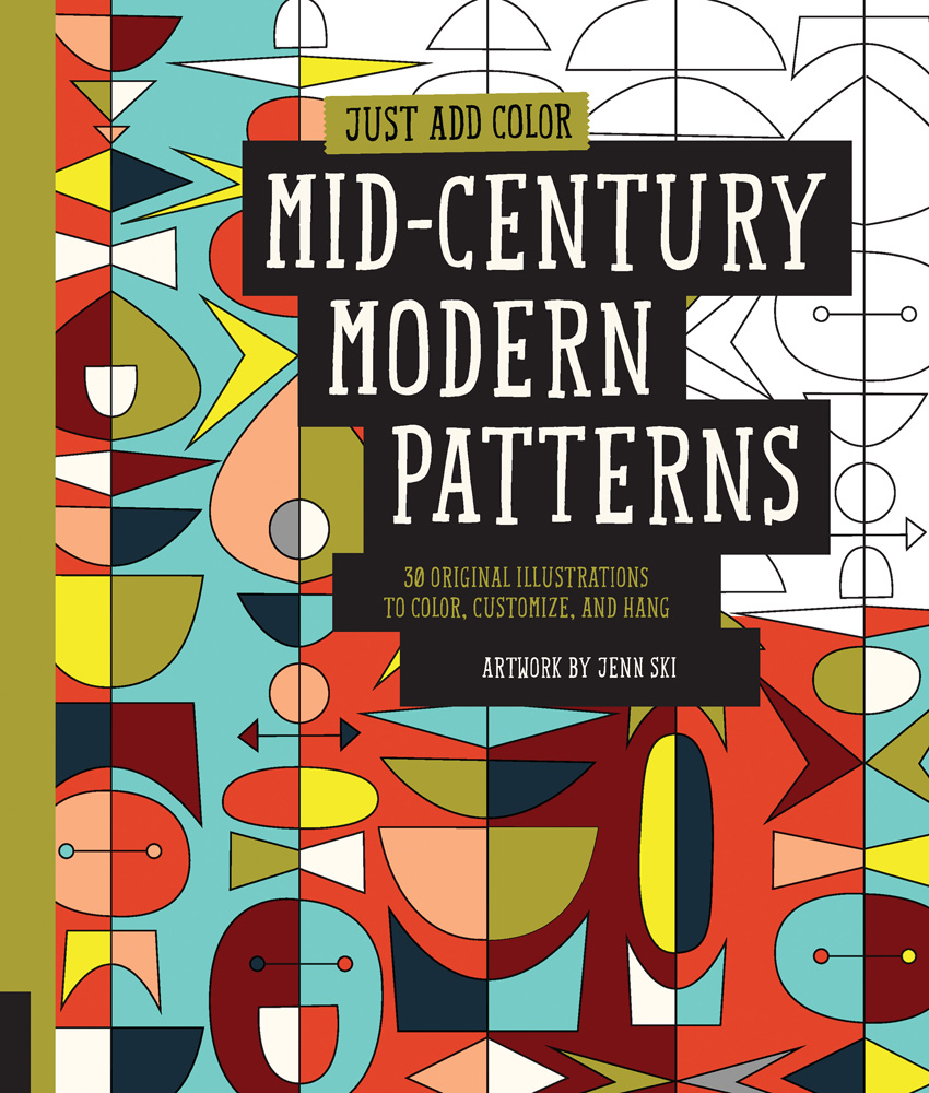Just Add Color Mid Century Modern Patterns Art By Topic