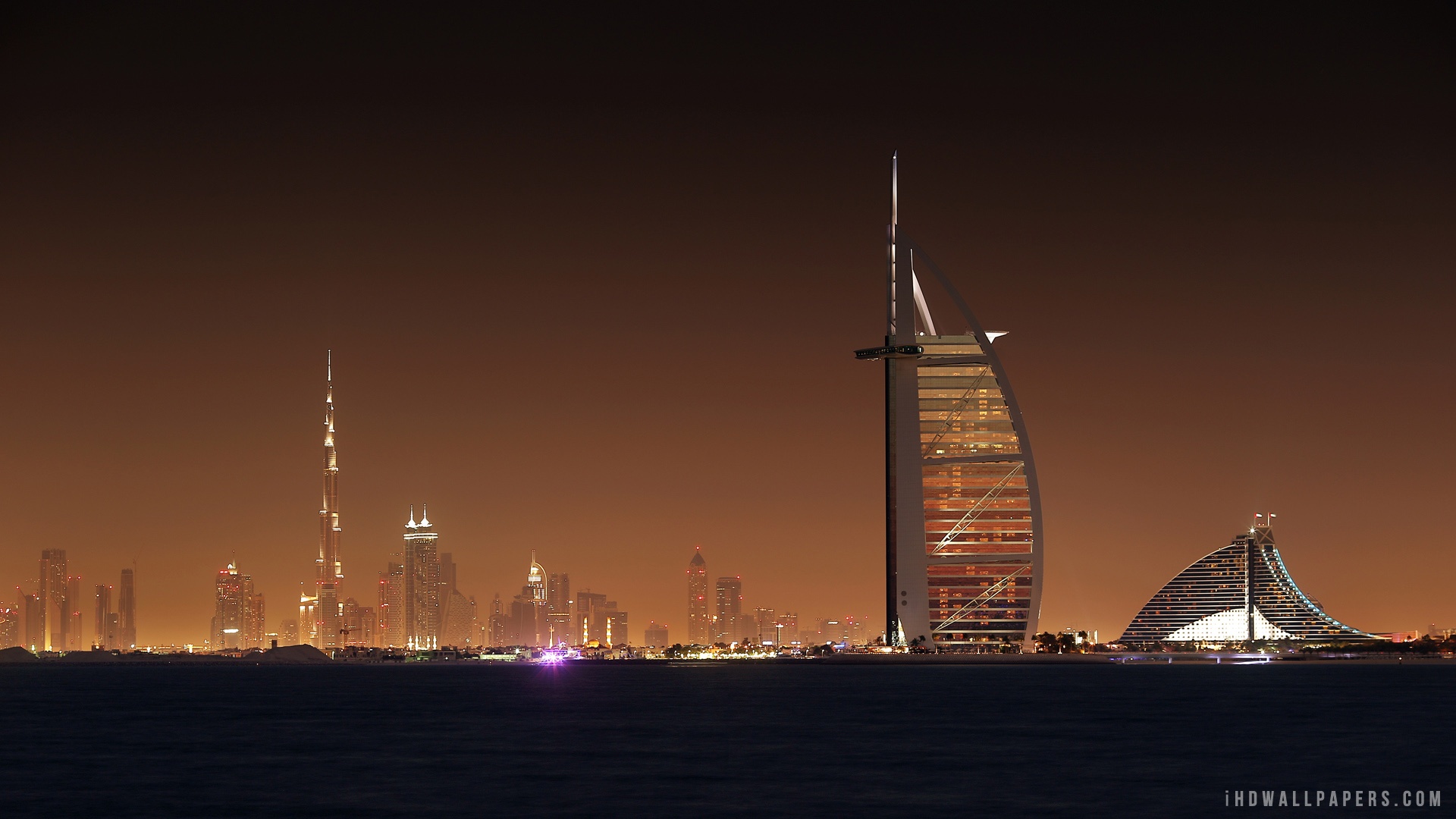 Dubai Night Skyline wallpaper