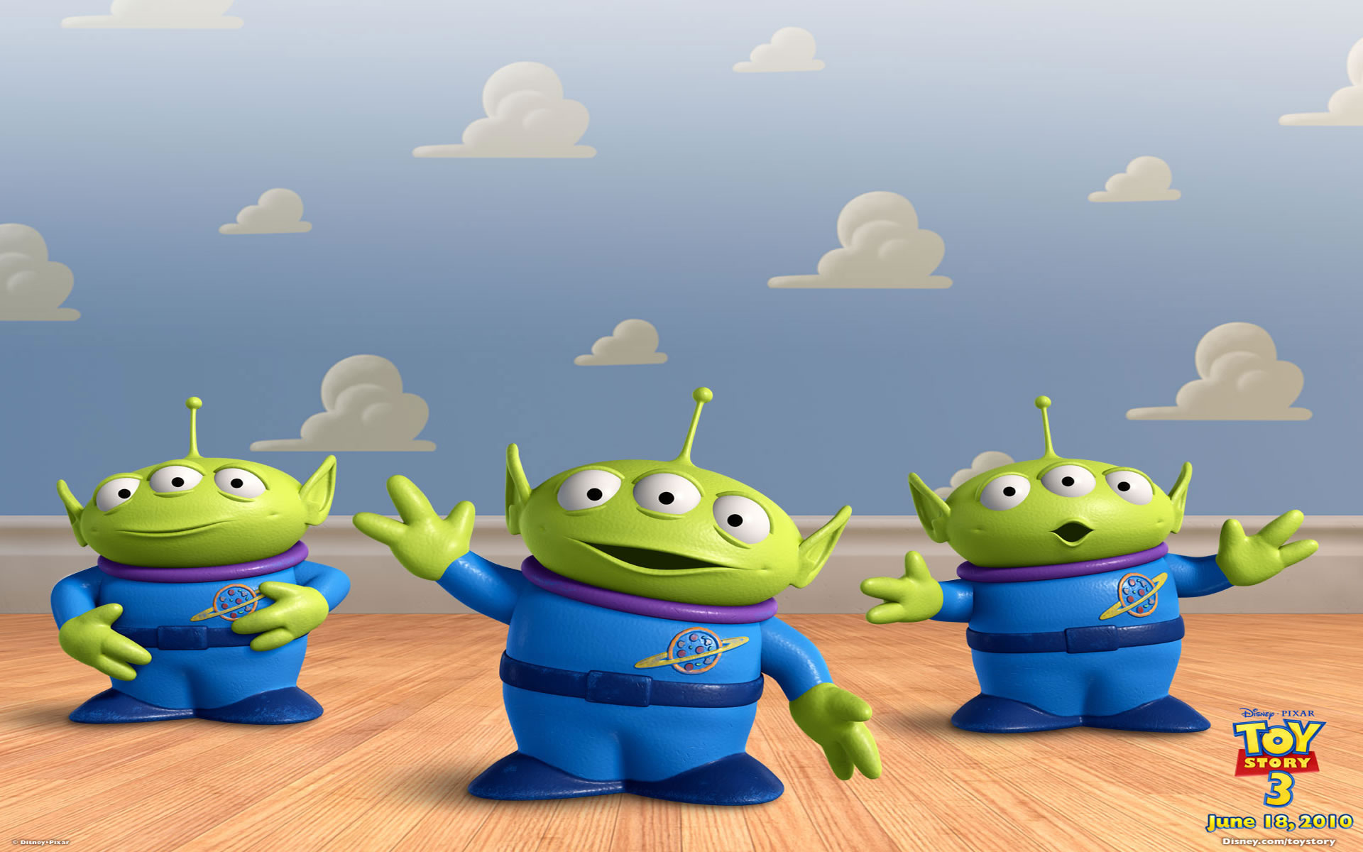 Toy Story 3 Wallpapers Trio de Marcianos   Wallpapers 1920x1200