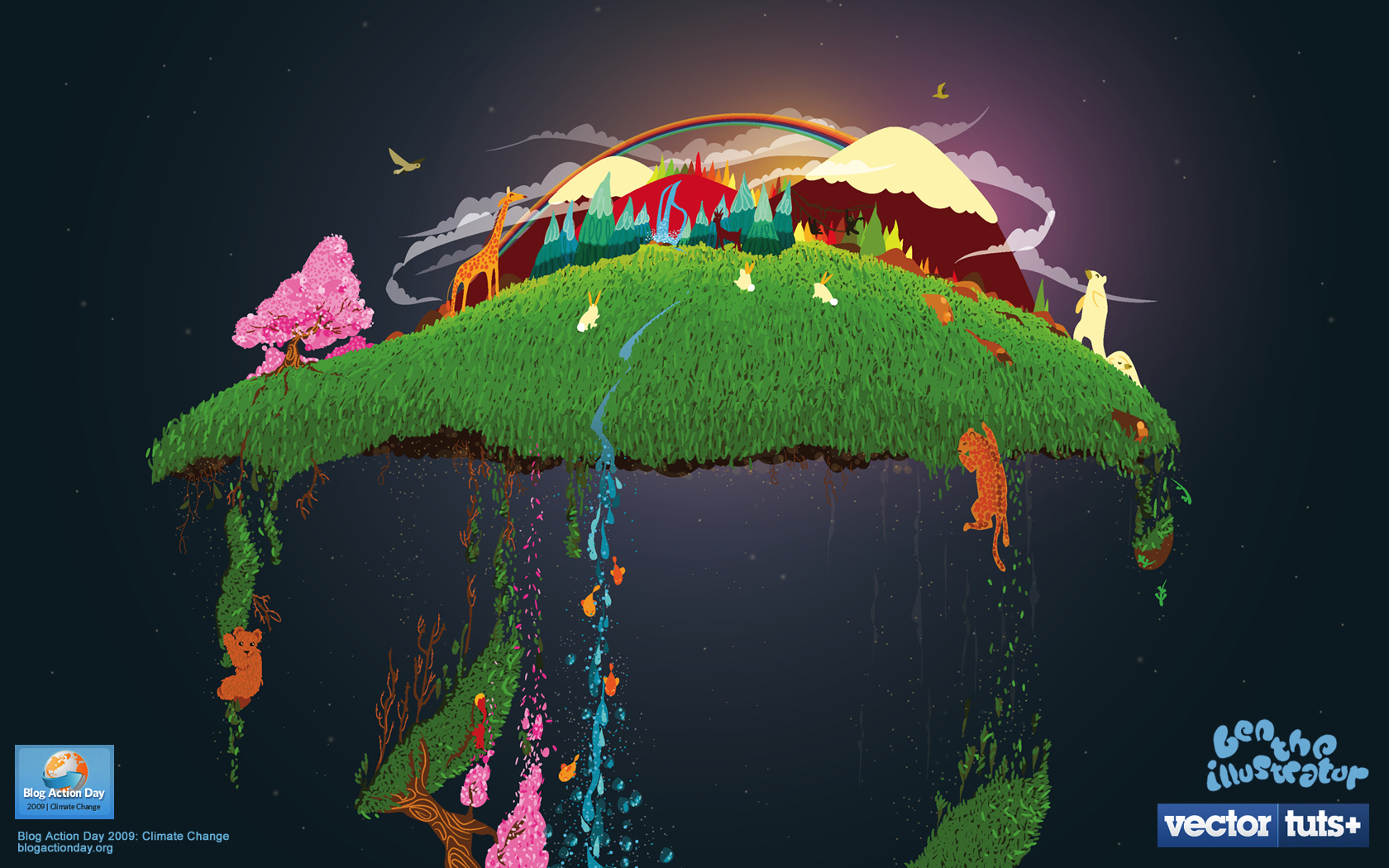 Organic Climate Changing Wallpaper By Ben The Illustrator