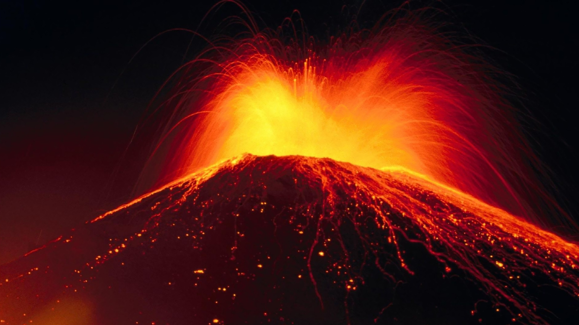 Lava Volcano HD Wallpaper Background Image