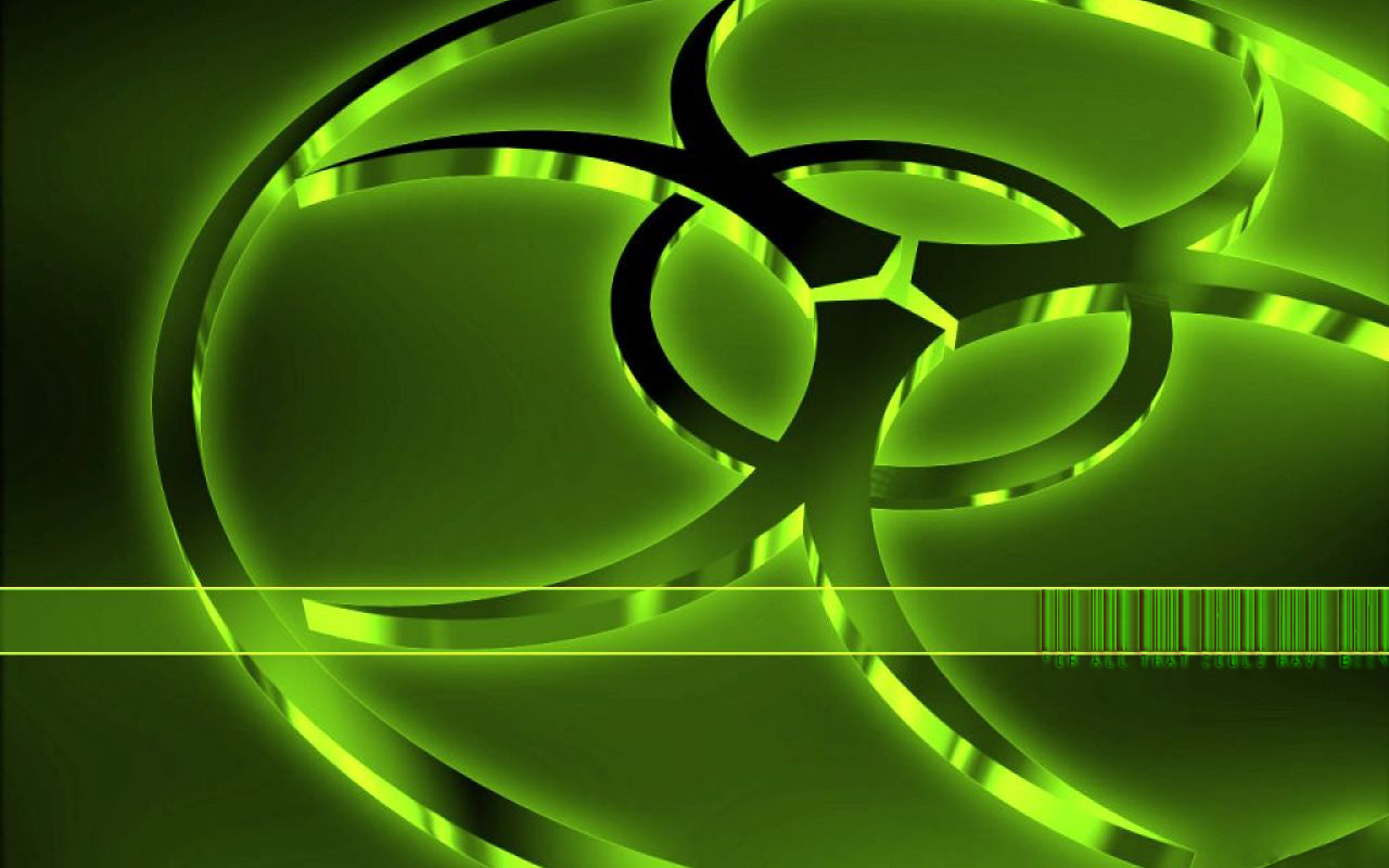 green atomic sign biohazard 2560x1600 HD Wallpaper   Army Military 1280x800