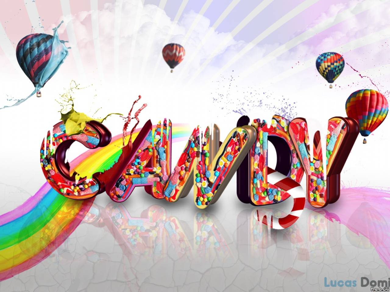 Candy Colorful Wallpaper