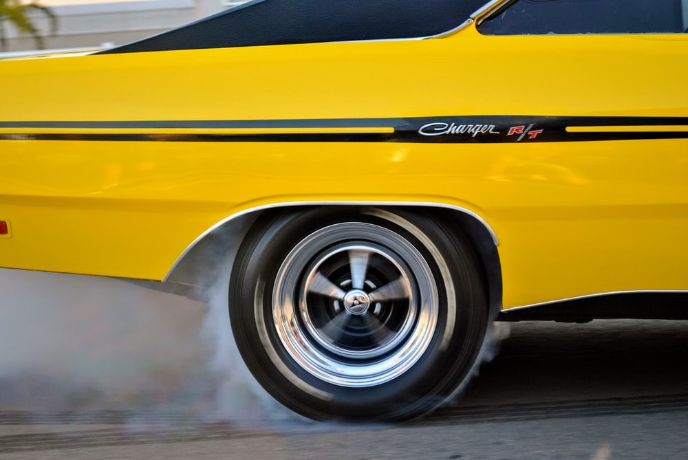 Yellow Dodge Charger Photo Car Image