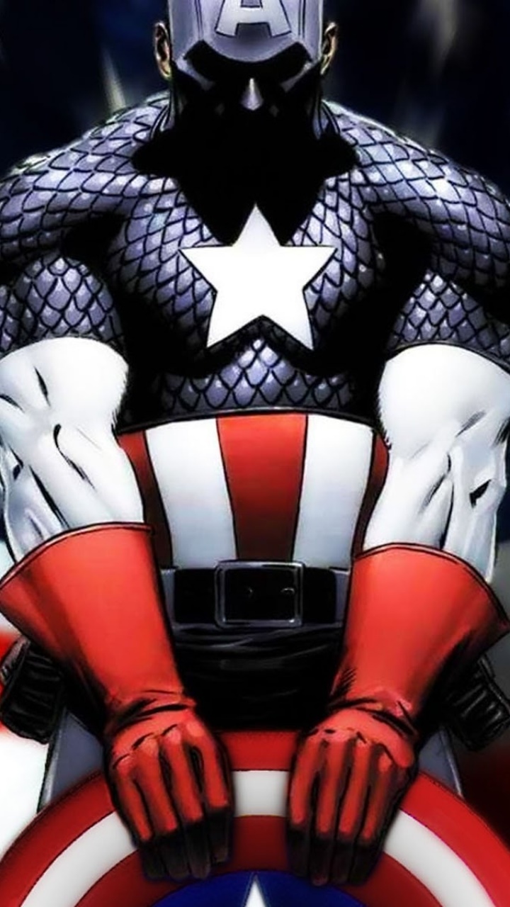 Captain America Comic iPhone Wallpaper