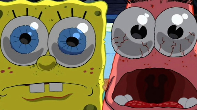 Funny Spongebob and Patrick Surprised Face Wallpaperjpg