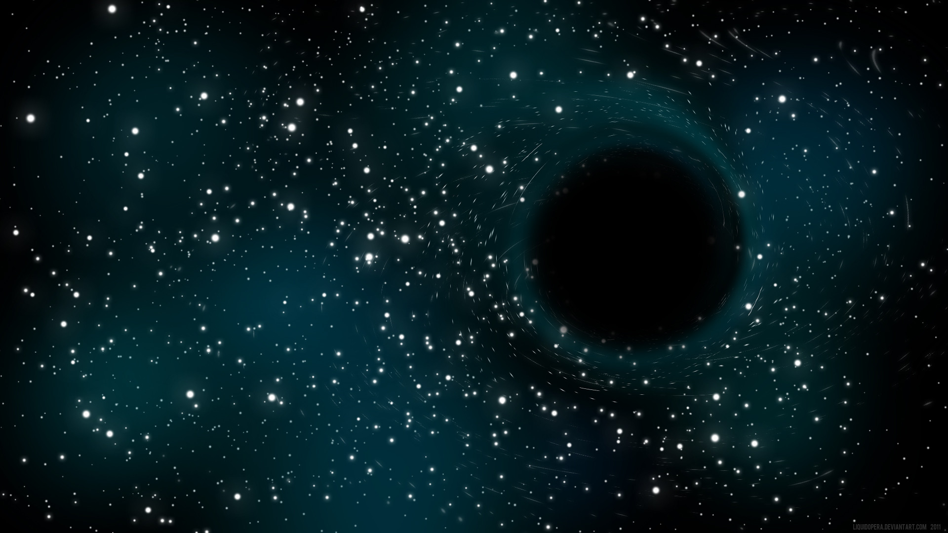 Supermassive Black Hole Wallpaper HD In Space